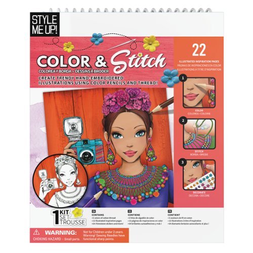 Spice Box Style Me Up: Art Kit - Color & Stitch WORLDWIDE DELIVERY