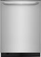 Frigidaire - Gallery 24" Top Control Built-In Dishwasher with Stainless Steel Tub, 51 dba - Stainless Steel-Front_Standard 