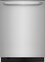 Frigidaire - Gallery 24" Top Control Tall Tub Built-In Dishwasher with Stainless Steel Tub - Stainless steel - Front_Standard