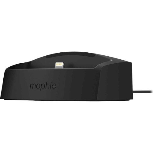 mophie - Desktop Dock for select Apple® iPhone® models - Black-Alt_View_Standard_18 