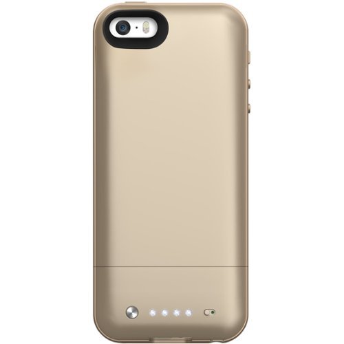 mophie - External Battery Case for Apple® iPhone® 5 and 5s - Gold-Front_Standard 