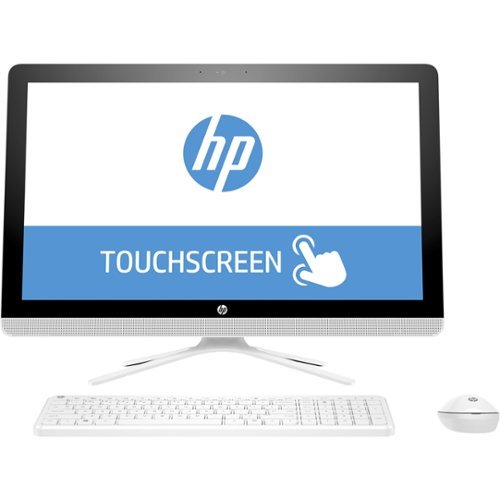23.8" Touch-Screen All-In-One - Intel Core i3 - 4GB Memory - 1TB Hard Drive - HP finish in snow white-Front_Standard 