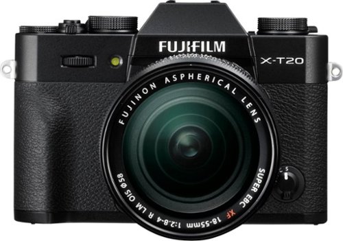 Fujifilm - X Series X-T20 Mirrorless Camera with XF18-55mmF2.8-4 R LM OIS Lens - Black-Front_Standard 