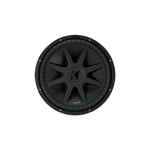KICKER - CompVX 15" Dual-Voice-Coil 8-Ohm Subwoofer - Black