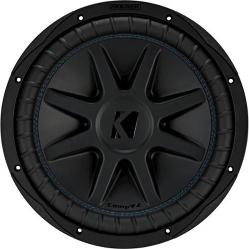 KICKER - CompVX 12" Dual-Voice-Coil 2-Ohm Subwoofer - Black