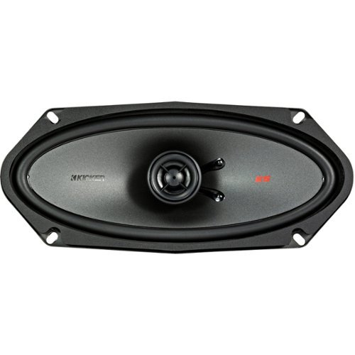  KICKER - KS Series 4" x 10" 2-Way Car Speakers with Polypropylene Cones (Pair) - Black