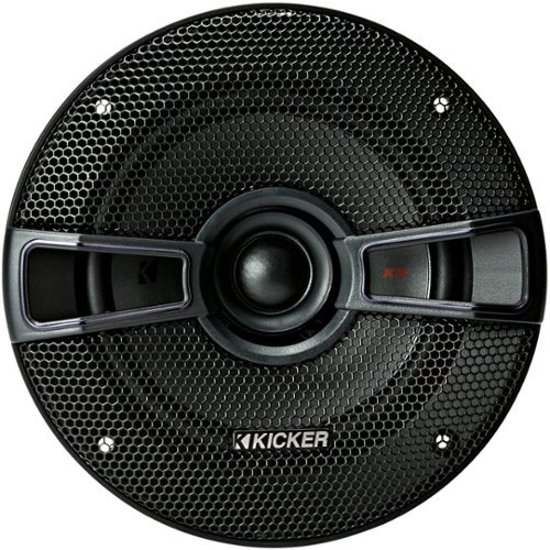 KICKER - KS Series 5-1/4" 2-Way Car Speakers with Polypropylene Cones (Pair) - Black-Front_Standard