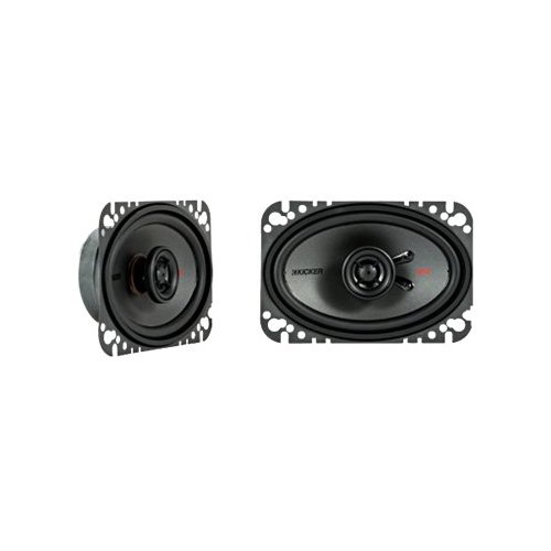  KICKER - KS Series 4&quot; x 6&quot; 2-Way Car Speakers with Polypropylene Cones (Pair) - Black