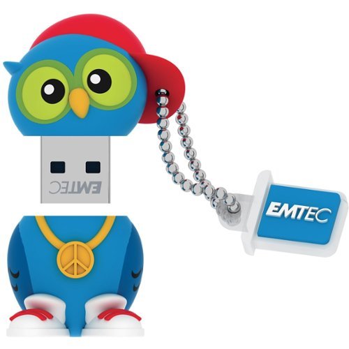  EMTEC - Animalitos 2 8GB USB 2.0 Flash Drive - DJ Owl