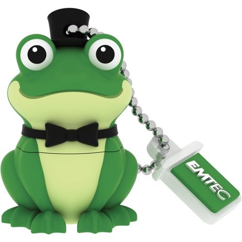  EMTEC - Animalitos 2 8GB USB 2.0 Flash Drive - Crooner Frog