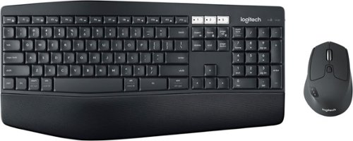  Logitech - MK850 Performance Full-size Wireless Keyboard and Mouse Combo for PC and Mac - Black
