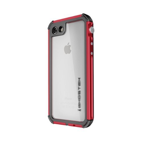  Ghostek - Atomic Protective Waterproof Case for Apple® iPhone® 7 - Red/clear