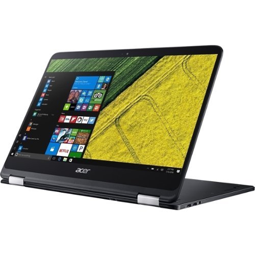 Acer - 2-in-1 14" Refurbished Touch-Screen Laptop - Intel Core i7 - 8GB Memory - 256GB Solid State Drive - Shale black-Front_Standard 