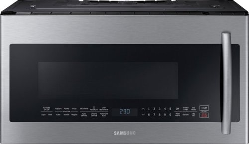 Samsung - 2.1 Cu. Ft.  Over-the-Range Microwave with Sensor Cook - Stainless steel