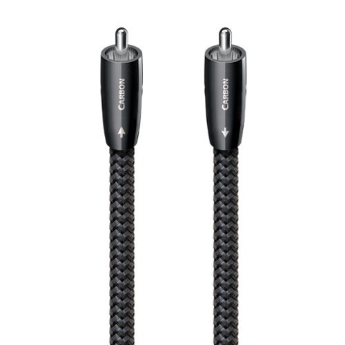 AudioQuest - Carbon Coax 7.75' Digital Digital Audio Cable with RCA to RCA Connectors - Gray on Black-Front_Standard 