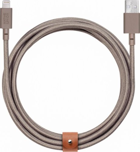  Native Union - Apple MFi Certified 10' Lightning USB Charging Cable - Taupe
