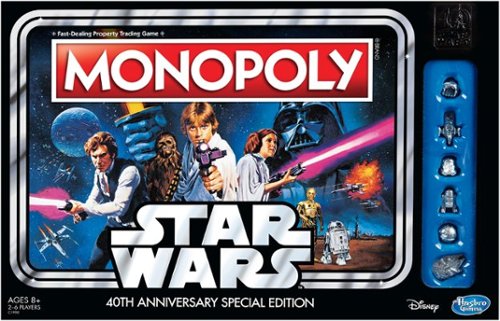  Hasbro - Star Wars 40th Anniversary Special Edition Monopoly Game - Multi