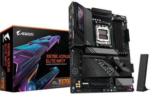 GIGABYTE X870E AORUS ELITE WIFI7 (Socket AM5)AMD X870E ATX DDR5 Wi-Fi 7 Motherboard - Black WORLDWIDE DELIVERY