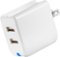 Insignia™ - 2-Port USB Wall Charger - White-Front_Standard
