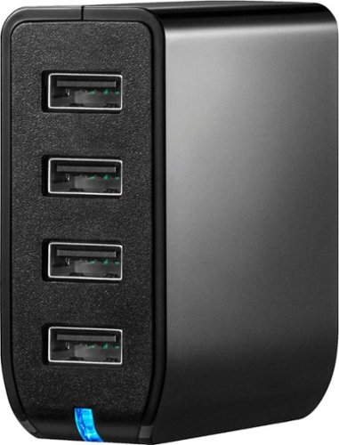  Insignia™ - 4-Port USB Wall Charger - Black