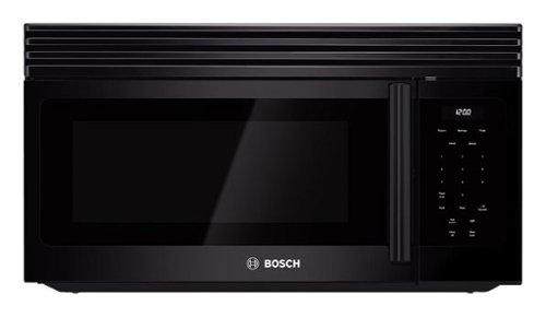 Bosch - 300 Series 1.6 Cu. Ft. Over-the-Range Microwave - Black-Front_Standard 
