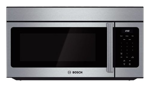  Bosch - 300 Series 1.6 Cu. Ft. Over-the-Range Microwave - Stainless Steel