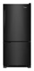 Whirlpool - 18.5 Cu. Ft. Bottom-Freezer Refrigerator - Black-Front_Standard