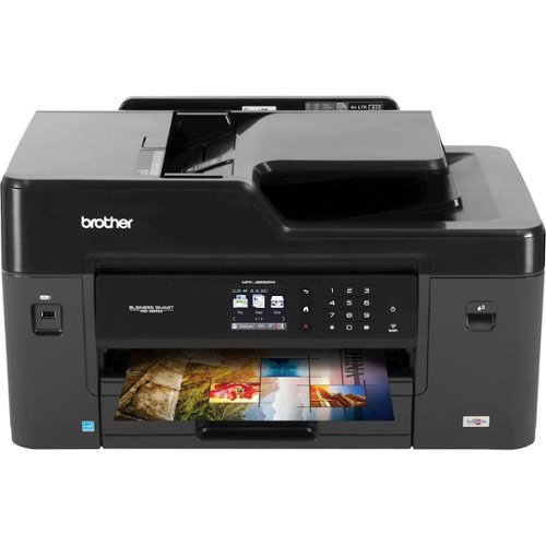 Brother - Business Smart Pro MFC-J6530DW Wireless All-In-One Inkjet Printer - Black-Front_Standard 