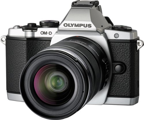 Olympus - OM-D E-M5 Mirrorless Camera with 12-50mm Lens - Silver