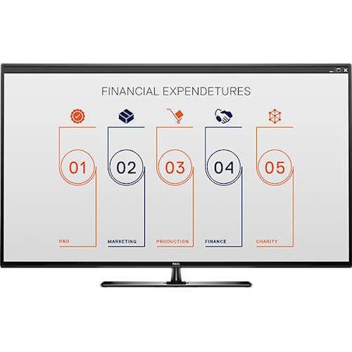 Dell - Conference Room 54.6" LED FHD Monitor - Black-Front_Standard 