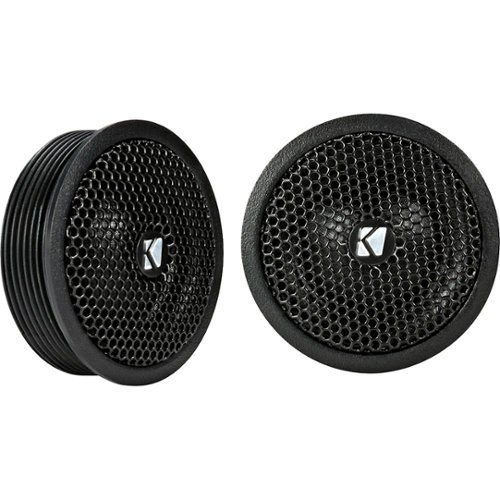  KICKER - KS Series 1" 1-Way Car Tweeters (Pair) - Black