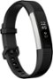Fitbit - Alta HR Activity Tracker + Heart Rate (Large) - Black-Front_Standard
