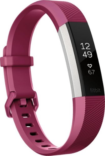  Fitbit - Alta HR Activity Tracker + Heart Rate (Large) - Fuchsia