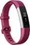 Fitbit - Alta HR Activity Tracker + Heart Rate (Large) - Fuchsia-Front_Standard