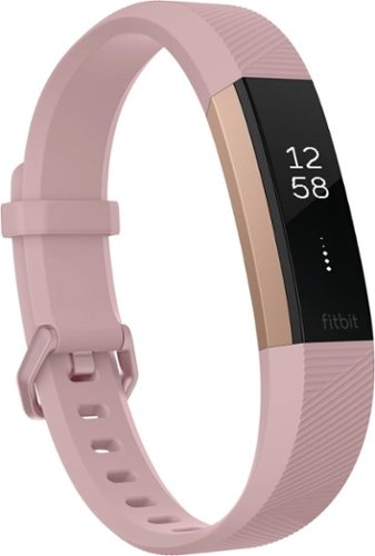  Fitbit - Alta HR Activity Tracker + Heart Rate (Small) - Soft Pink/Rose Gold