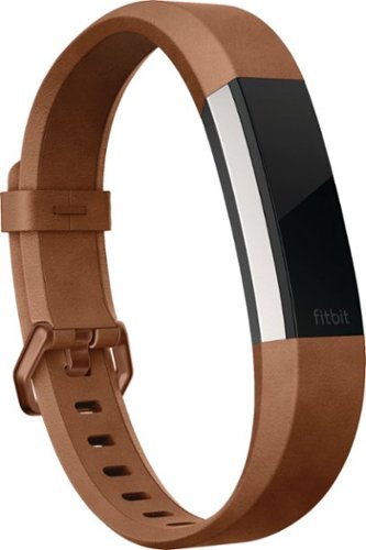  Fitbit - Alta HR Accessory Band Leather (Small) - Brown