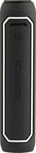  Griffin - Survivor 3,000 mAh Portable Charger for Most Micro USB Devices - Black/white
