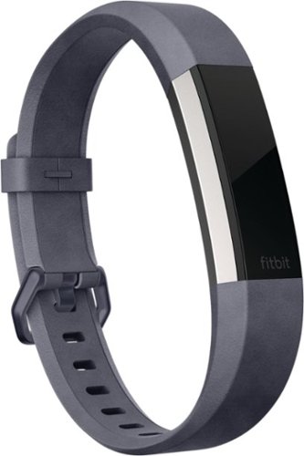 Fitbit - Alta HR Accessory Band Leather (Small) - Indigo-Angle_Standard 