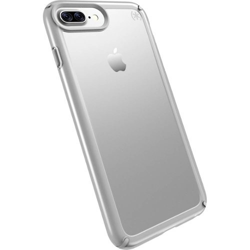 Speck - Presidio Show Case for Apple® iPhone® 7 Plus - Clear/Sterling Silver-Front_Standard 