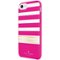 kate spade new york - Case for Apple® iPhone® 7 - Cream/gold foil/stripe 2 pink-Front_Standard