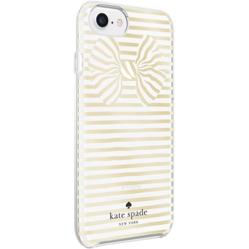  kate spade new york - Case for Apple® iPhone® 7 - Clear/painterly bow gold
