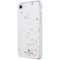 kate spade new york - Case for Apple® iPhone® 7 - Clear/confetti dot rose gold foil-Front_Standard
