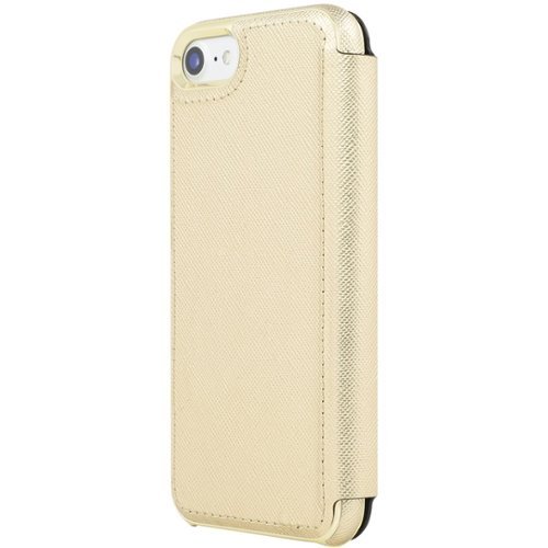 kate spade new york - Case for Apple® iPhone® 7 - Gold/gold logo plate-Front_Standard 