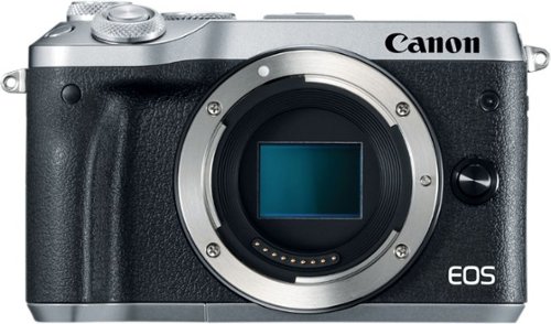 Canon - EOS M6 Mirrorless Camera (Body Only) - Silver-Front_Standard 