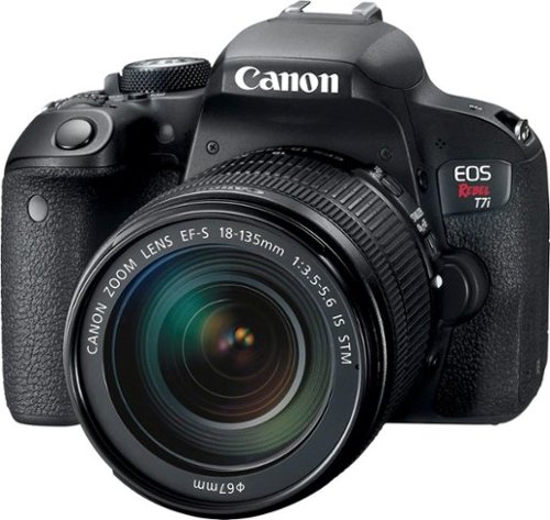  Canon - EOS Rebel T7i DSLR Camera with 18-135mm IS STM Lens - Black