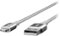 Belkin - MIXIT DuraTek 4' Lightning USB Cable - Silver-Front_Standard
