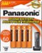 Panasonic - Rechargeable AAA Batteries (4-Pack)-Front_Standard