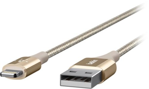  Belkin - MIXIT DuraTek 4' Lightning USB Cable - Gold