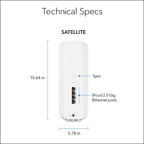 NETGEAR Orbi 870 Series BE21000 Tri-Band Mesh Wi-Fi 7 Satellite - White BUY IN EUROPE