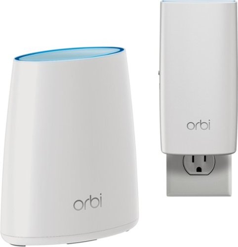  NETGEAR - Orbi AC2200 Tri-Band Mesh Wi-Fi System (2-pack) - White